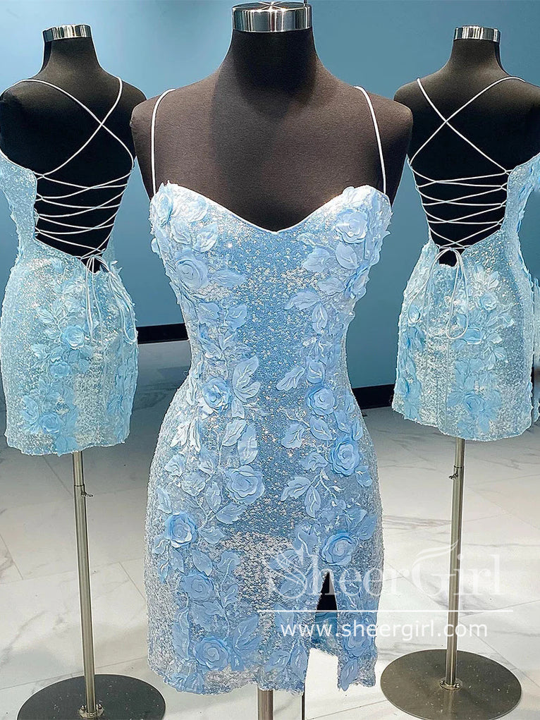 Appliqued Backless Sparkly Cocktail Dress Sequins Short Homecoming Dress Short Prom Dress ARD3078 Appliqued Backless Sparkly Cocktail Dress Sequins Short Homecoming Dress Short Prom Dress ARD3078