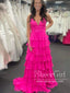 Ruffled Chiffon Formal Dress Floor Length Prom Dress ARD3028