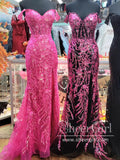 Stunning Sequins Floral Lace Off the Shoulder Prom Gown Mermaid Party Dress ARD3071-SheerGirl