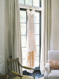 Vintage Floral Lace Wedding Gowns See Through Illusion Neck Wedding Dresses AWD2037-SheerGirl