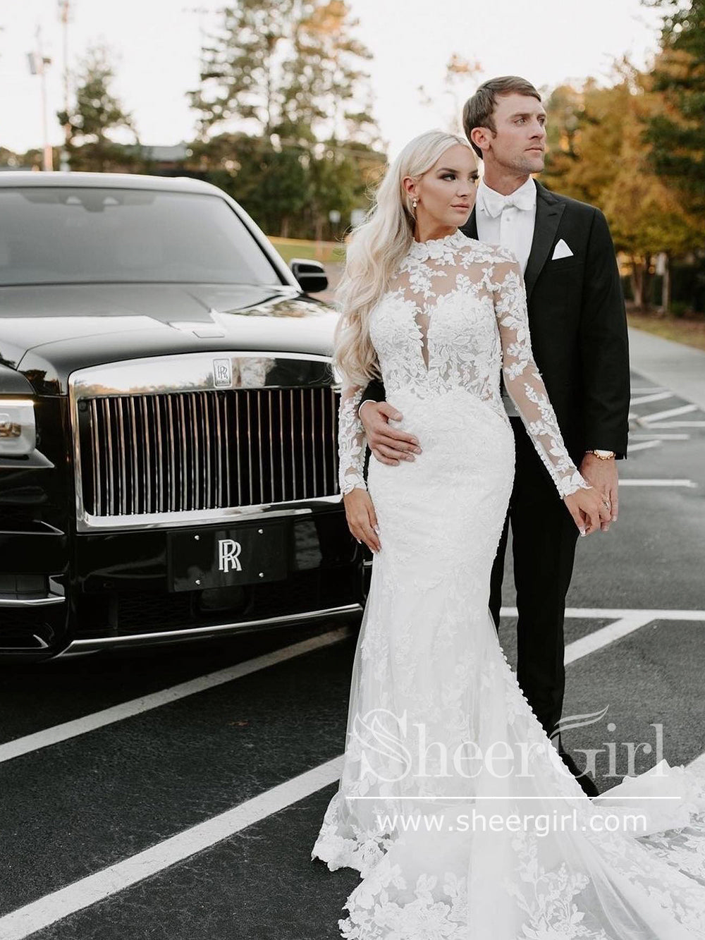 Vintage Sheath Wedding Dress High Neck Boho Rustic Lace Wedding Dresses with 3D Flowers AWD1959 Vintage Sheath Wedding Dress High Neck Boho Rustic Lace Wedding Dresses with 3D Flowers AWD1959