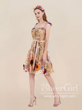 3D Colorful Floral Fairy Homecoming Dress Short Tulle Prom Dress ARD2844-SheerGirl