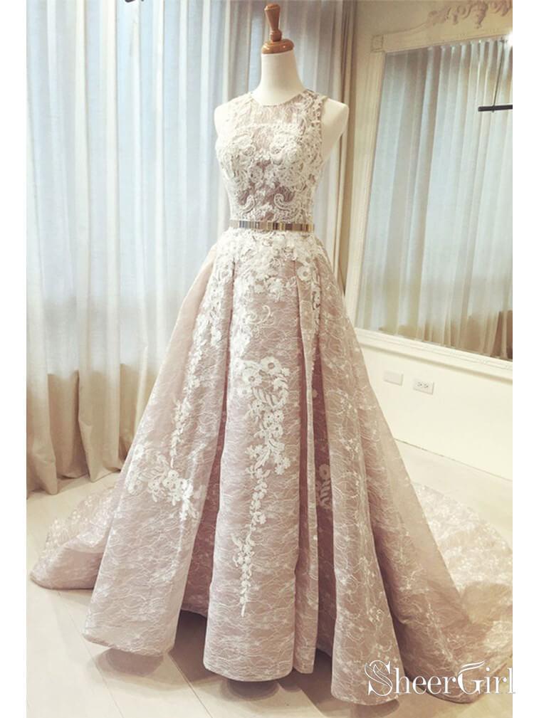 blue dress for baby girl A-Line V-Neck Ball Gown Appliques Long Quinceanera Dresses main image 1