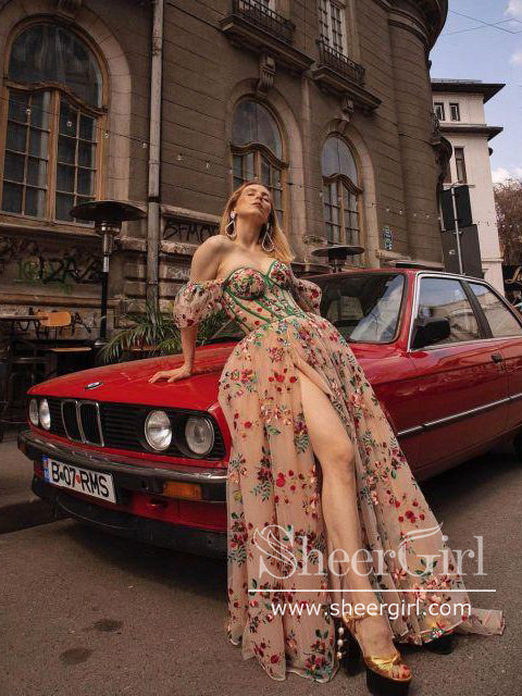 viral floral corset dress MissJophiel Strapless Corset Dress Floral Print Organza Midi Dress with Removable Straps Other / Above Knee / US8