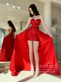 Detachable Train Sparkly Prom Dress Sweetheart Neck Party Dress Homecoming Dress ARD2878-SheerGirl