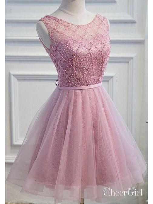 Dusty Rose Homecoming Dresses Short Organza Dusty Blue Homecoming Dresses SheerGirl Dusty Rose Homecoming Dresses Short Organza Dusty Blue Homecoming Dresses SheerGirl