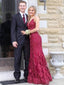 Elegant Mermaid Beaded Prom Dresses Deep V-neck Formal Dresses ARD2322