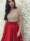 Elegant Two Piece Beaded Prom Dresses Long Formal Dresses ARD2307-SheerGirl