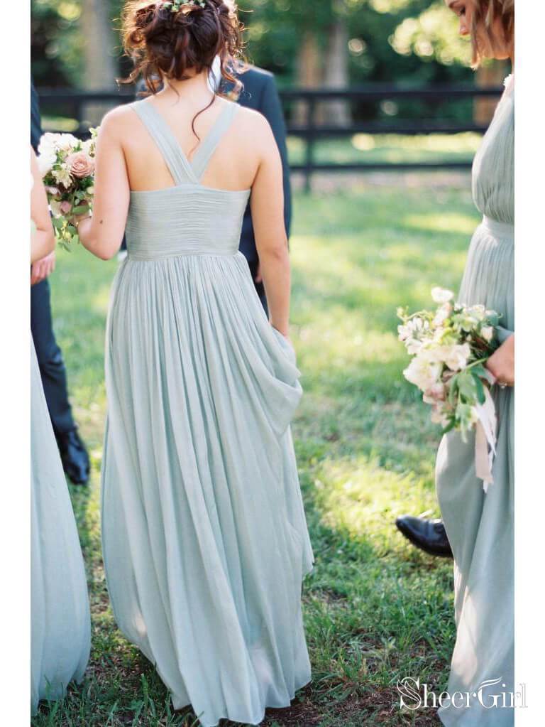 Grey Maternity Plus Size Bridesmaid Dresses Cheap Maxi Mother of the Bride Dress PB10123-SheerGirl
