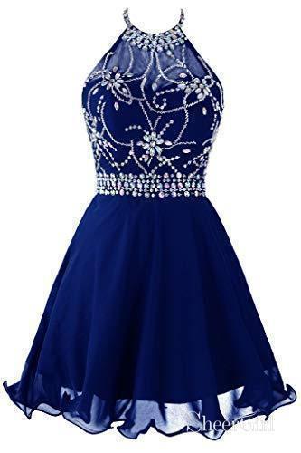 Halter Beaded Bodice Black Chiffon Homecoming Dresses,Short Prom Gowns,Apd2554 Halter Beaded Bodice Black Chiffon Homecoming Dresses,Short Prom Gowns,Apd2554
