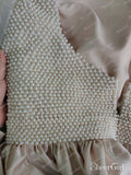 High Neck Vintage Homecoming Dresses Sheer Long Sleeve Mini Hoco Dress ARD1675-SheerGirl