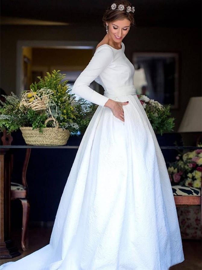 Royal Wedding Dresses Long Sleeve Royal Wedding Dresses Backless