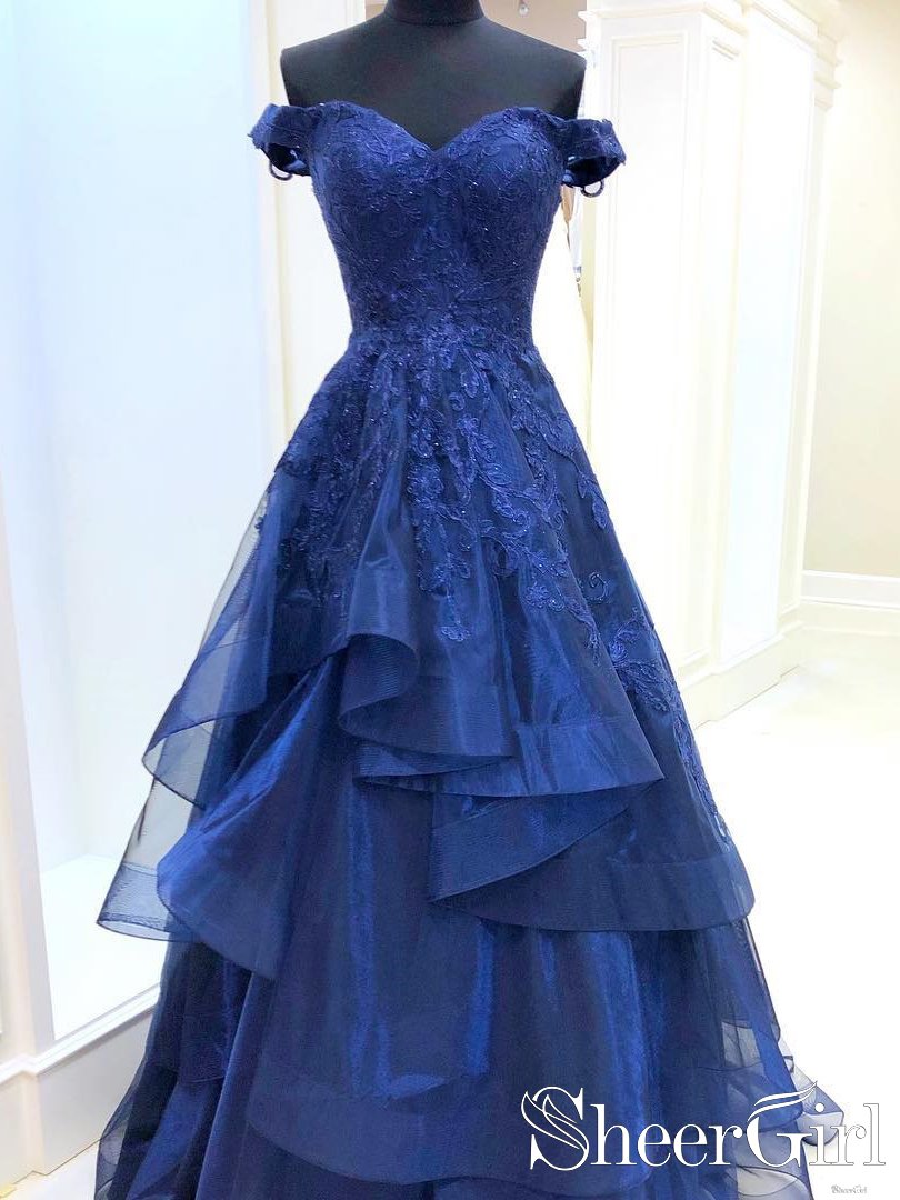 royal blue sequin dresses Royal Ruffle Cap Slv Dress – Peacocks & Pearls Lexington main image 1