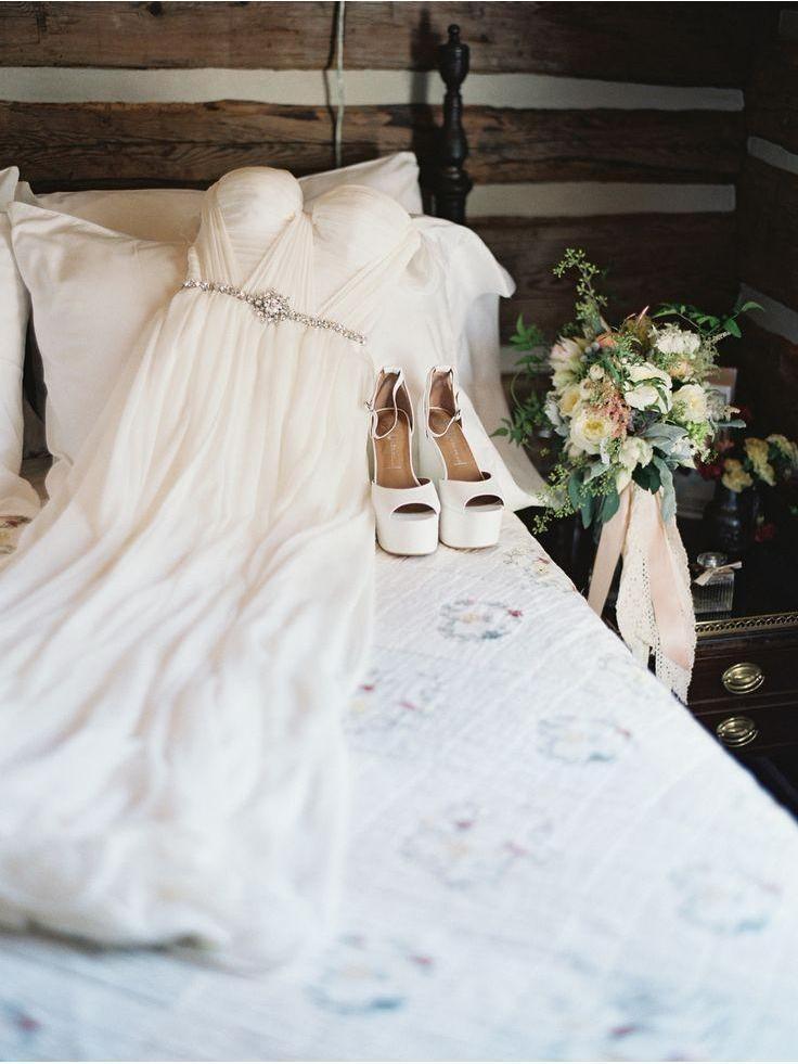 Off the Shoulder Ivory Summer Wedding Dresses Cheap Beach Wedding Dresses AWD1128-SheerGirl