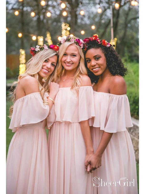 green emerald velvet dress Ladivine Amoris T705 Off Shoulder Fitted Bridesmaid Gown – DiscountDressShop main image 0