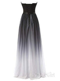 Ombre Evening Gowns Women's Elegant Dress Sweetheart Long Prom Dresses ARD3148-SheerGirl