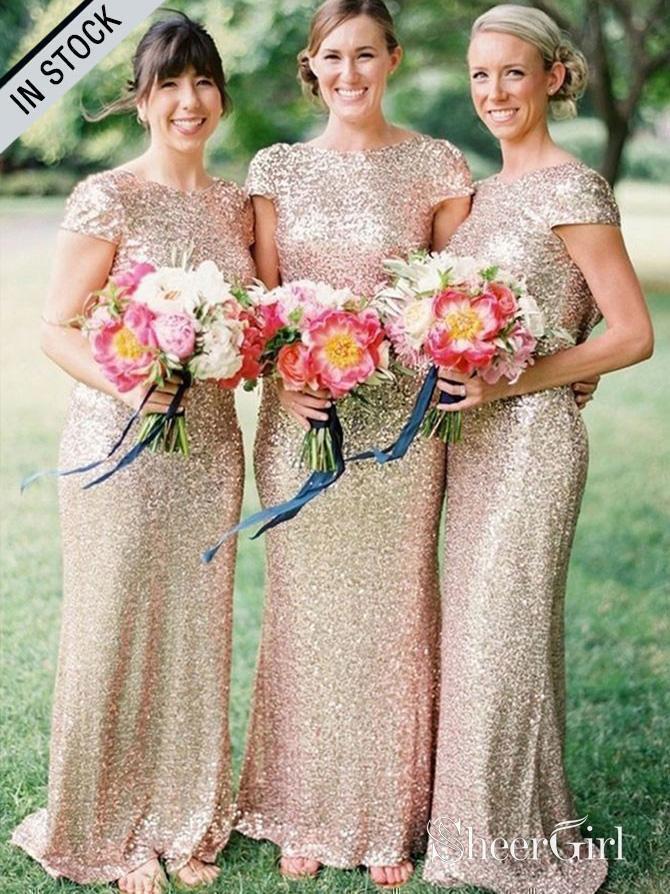 slim fit dress slacks Plus Size Gold Mermaid Bridesmaid Dresses Short Sleeves Mother of The Bride Dress APD1547