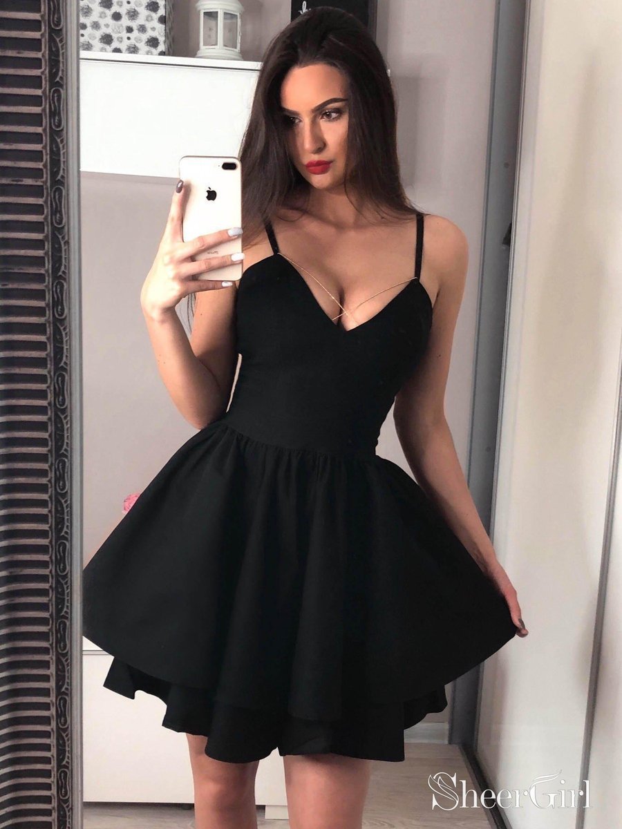 Red Mini Homecoming Dresses Spaghetti Strap A Line Short Hoco Dress ARD1584 Red Mini Homecoming Dresses Spaghetti Strap A Line Short Hoco Dress ARD1584