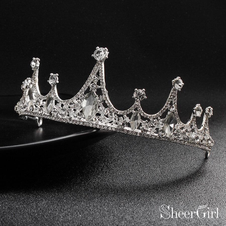 Retro Classic Crystal Wedding Tiara ACC1153-SheerGirl