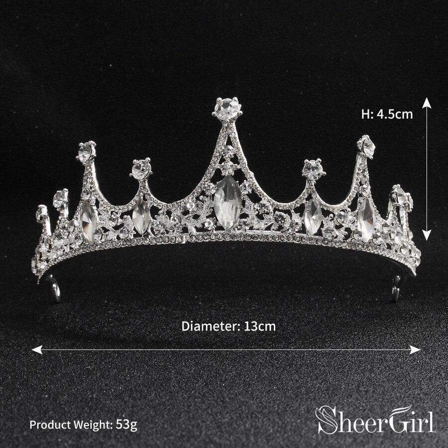 Retro Classic Crystal Wedding Tiara ACC1153-SheerGirl