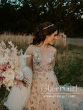 Sequins Star Sparkly Prom Gown A Line Gorgeous Prom Dress ARD2740-SheerGirl