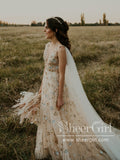 Sequins Star Sparkly Prom Gown A Line Gorgeous Prom Dress ARD2740-SheerGirl