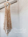 Sequins Star Sparkly Prom Gown A Line Gorgeous Prom Dress ARD2740-SheerGirl