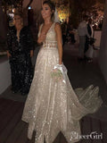 Sexy Ball Gown Wedding Dress Sequin Beaded Nude Vintage Wedding Dresses AWD1050-SheerGirl