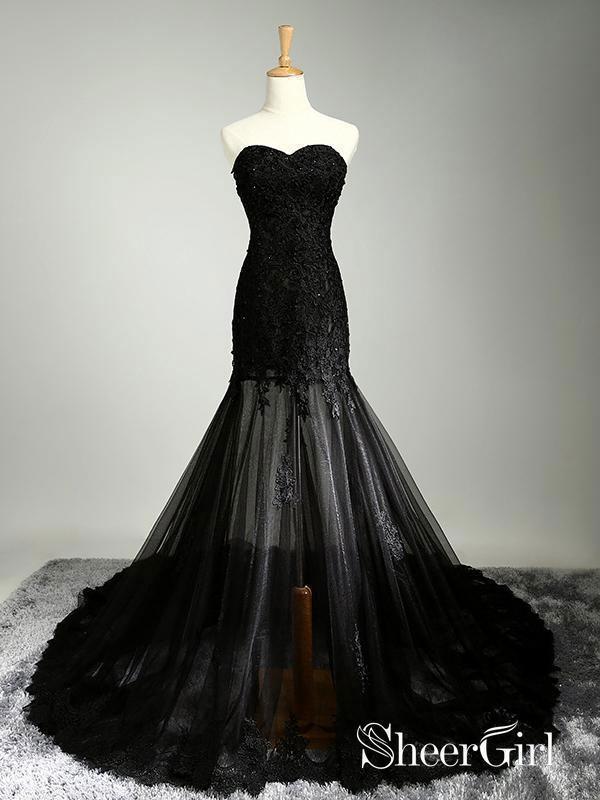 chinese dress ladies Plus Size] Black 1940s Sequined Lace Sweetheart Neck Dress main image 0