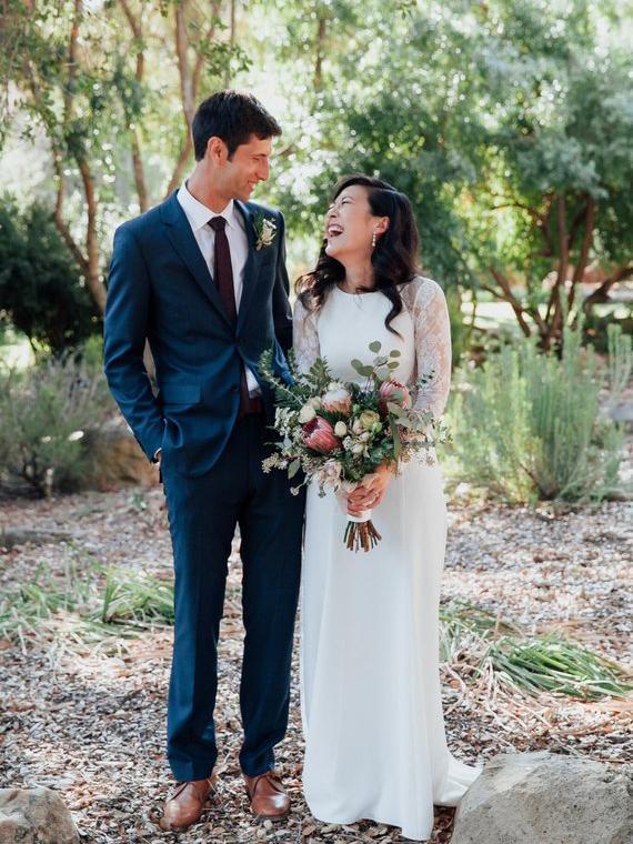Sheath Ivory Rustic Wedding Dresses With Sleeves See Through Country Wedding Dress AWD1214 Sheath Ivory Rustic Wedding Dresses With Sleeves See Through Country Wedding Dress AWD1214