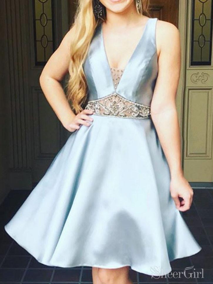 Short Beaded Prom Dresses Knee Length Homecoming Dresses ARD2148 Short Beaded Prom Dresses Knee Length Homecoming Dresses ARD2148