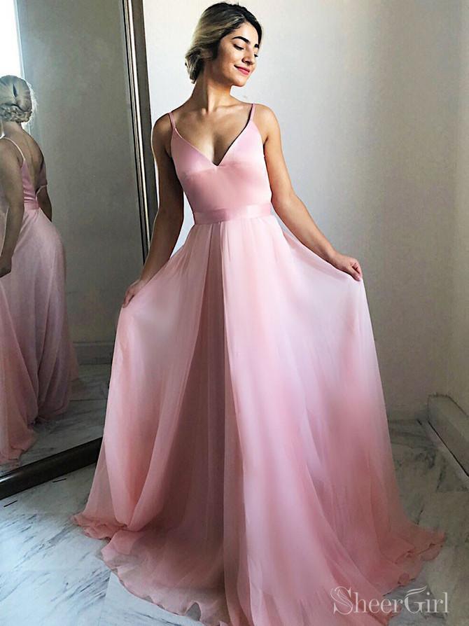 strapless open back dress Tube-Style Strapless Long Prom Dress with Ruching– PromGirl