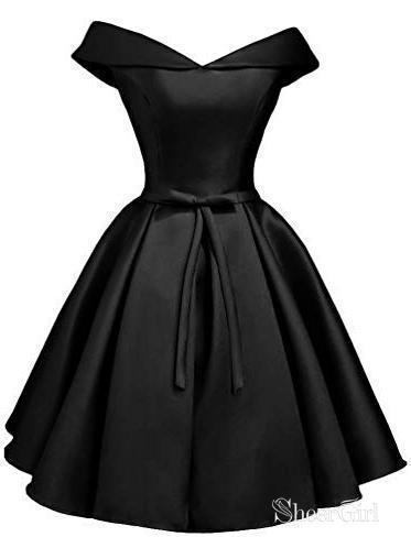 Simple Off the Shoulder Homecoming Dresses Cheap Graduation Dress –  SheerGirl