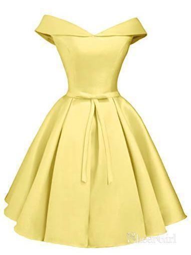 Simple Off the Shoulder Homecoming Dresses Cheap Graduation Dress SheerGirl Simple Off the Shoulder Homecoming Dresses Cheap Graduation Dress SheerGirl