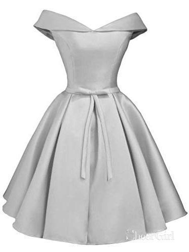 Simple Off the Shoulder Homecoming Dresses Cheap Graduation Dress SheerGirl Simple Off the Shoulder Homecoming Dresses Cheap Graduation Dress SheerGirl