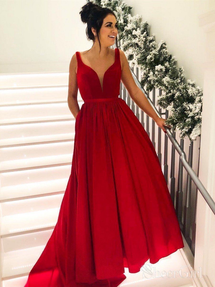 open lace back dress Two Piece Prom Dresses,One Shoulder Prom Dress with Pockets,PD00451, US26W / open lace back dress Two Piece Prom Dresses,One Shoulder Prom Dress with Pockets,PD00451, US26W /