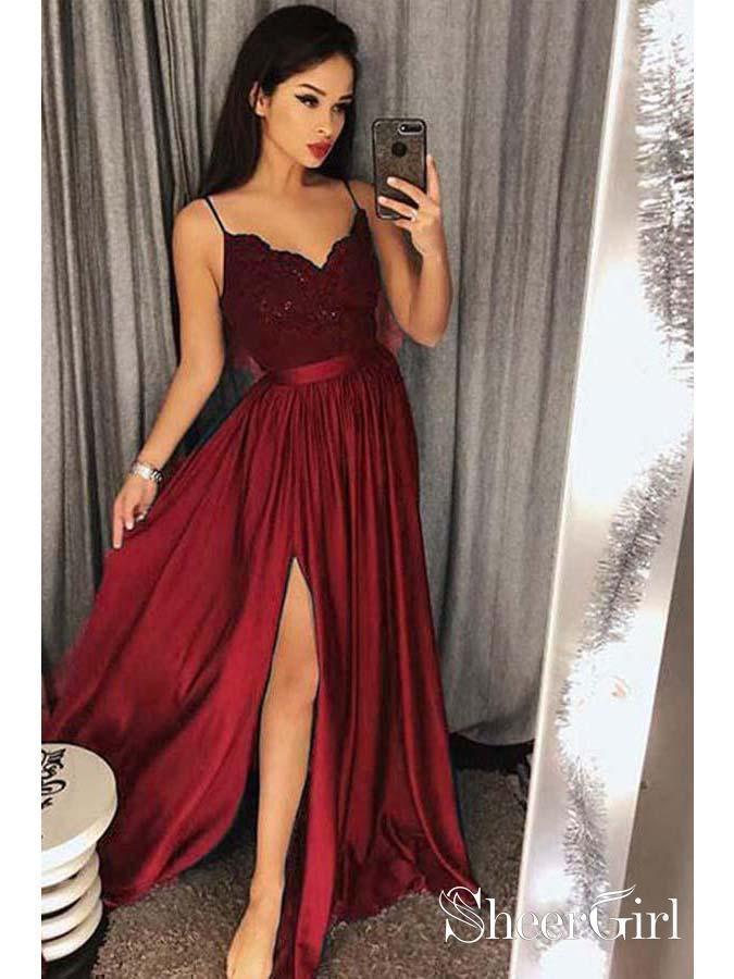 Prom Dress Cheap Slit Quinceanera Formal Evening Dress |Sheergirl.com SheerGirl Prom Dress Cheap Slit Quinceanera Formal Evening Dress |Sheergirl.com SheerGirl