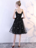Spaghetti Straps Star Sequins Lace Short Prom Dress Mini Homecoming Dress ARD2749-SheerGirl