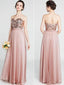 Sweetheart Dusty Rose Vestidos de dama de honor Vestidos de dama de honor con lentejuelas de oro rosa ARD1188