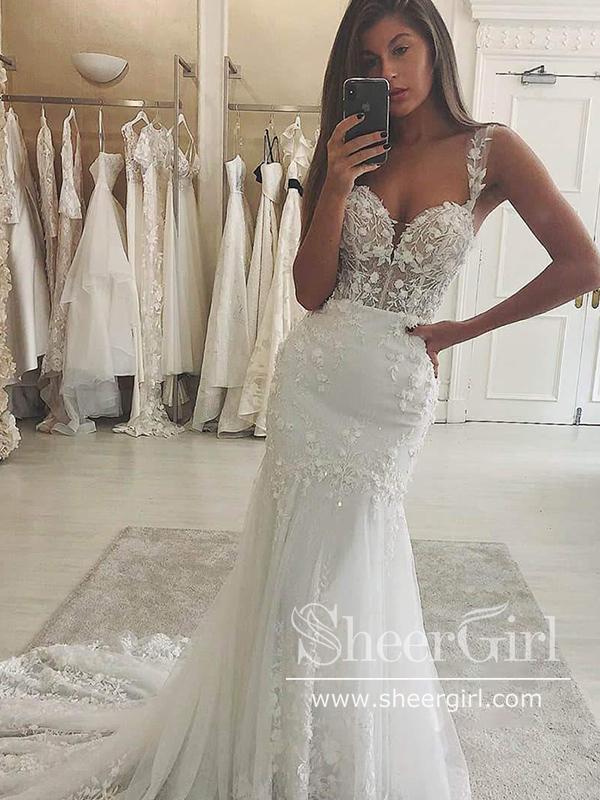 MASAZIR, Mermaid wedding dress with sweetheart neckline