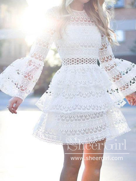 Trumpet Long Sleeves Short Junior Prom Dresses Homecoming Dresses ARD2784 Trumpet Long Sleeves Short Junior Prom Dresses Homecoming Dresses ARD2784