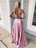 Two Piece A-line Lace Prom dresses Candy Pink Formal Dress ARD2070-SheerGirl