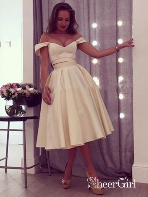 two piece homecoming dresses amazon Two Piece Homecoming Dresses Navy Blue Mid Length Prom Dress with Pocket ARD1546