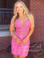 Two Pieces Appliqued Lace Homecoming Dress Sweetheart Neck Short Dresses ARD2837