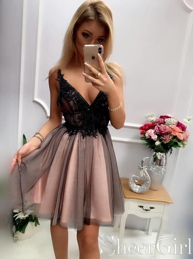 low cut homecoming dresses V-neck Short Cheap Beaded Short Formal Dress ARD2429 YGroup_gwen-maxi-dress Linen Color Prom Dress Style #33546 Size:14 1/2 Neck Measurement