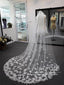 Exquisito velo de novia de encaje de flores en 3D, velo de novia, velo de novia ACC1201 