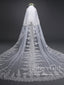 Exquise Floral Lace with Shaped Edge Cathedral Veil Bridal Veil Wedding Veil ACC1199