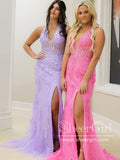 Halter Neck Mermaid Prom Dresses Stunning Appliques Pageant Formal Dress ARD3077-SheerGirl