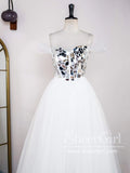 Mirror Sequins Top Prom Gown Tulle Ball Gown Prom Dress ARD3025-SheerGirl