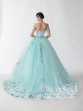 Off the Shoulder Colorful Appliques Sweet Heart Neck Ball Gown Quinceanera Dresses Prom Dresses ARD3051-SheerGirl